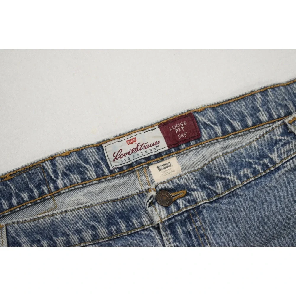 VTG Levi's 545 Loose Fit Tapered Denim Blue Jeans USA MADE Mens Size 50 x 32 BIG